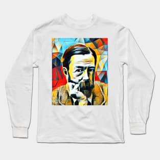 John Addington Symonds Abstract Portrait | John Addington Symonds Artwork 2 Long Sleeve T-Shirt